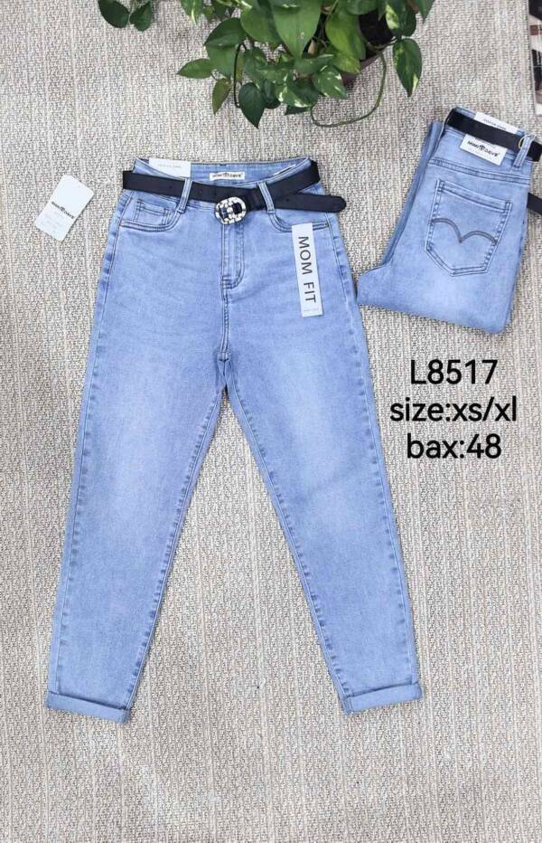 Spodnie damskie jeansy Roz XS-XL, 1 Kolor Paczka 12 szt