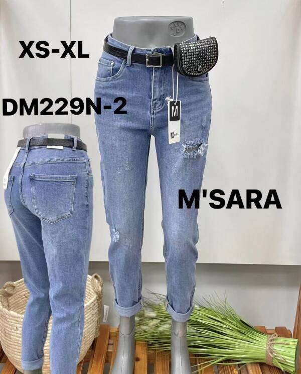 Spodnie damskie jeansy Roz XS-XL, 1 Kolor Paczka 10 szt