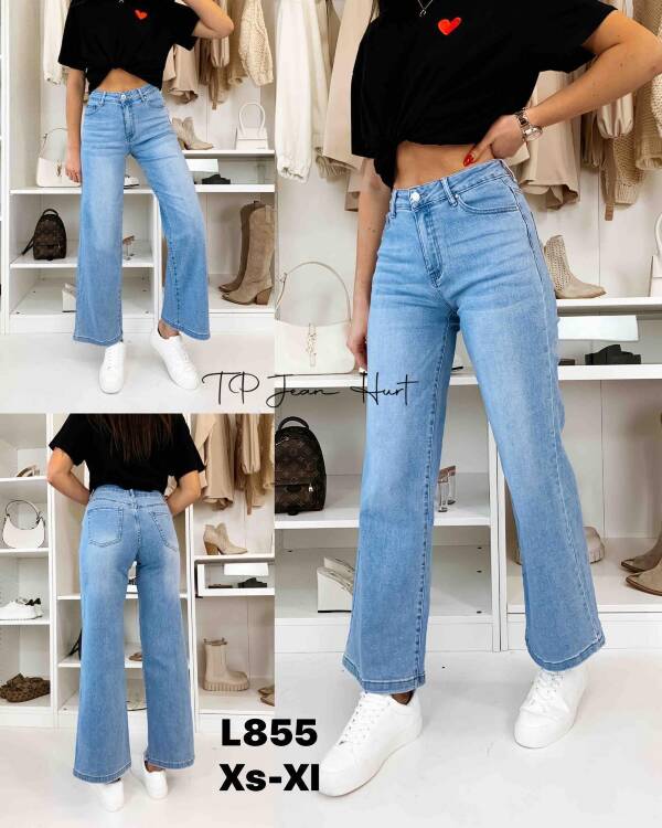 Spodnie damskie jeansy Roz XS-XL, 1 Kolor Paczka 12 szt
