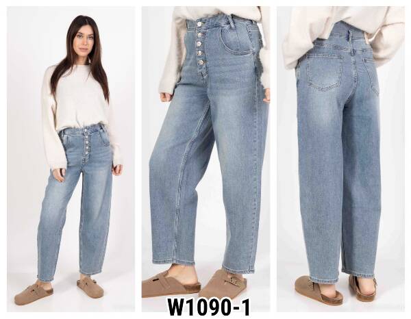 Spodnie damskie jeansy Roz XS-XL, 1 Kolor Paczka 10 szt