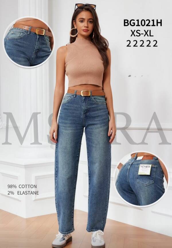 Spodnie damskie jeansy Roz XS-XL, 1 Kolor Paczka 10 szt
