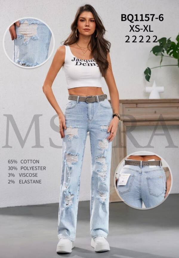 Spodnie damskie jeansy Roz XS-XL, 1 Kolor Paczka 10 szt