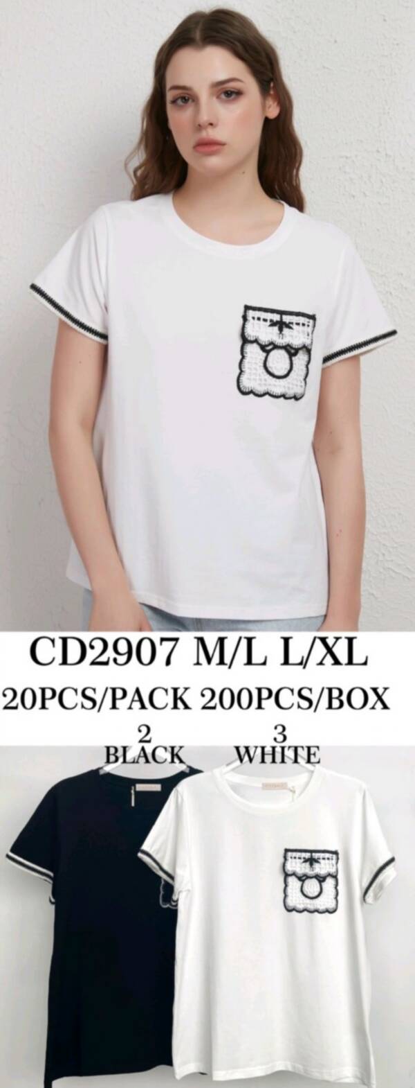 Bluzki damskie Roz M/L-L/XL, Mix  kolor Paczka 5 szt