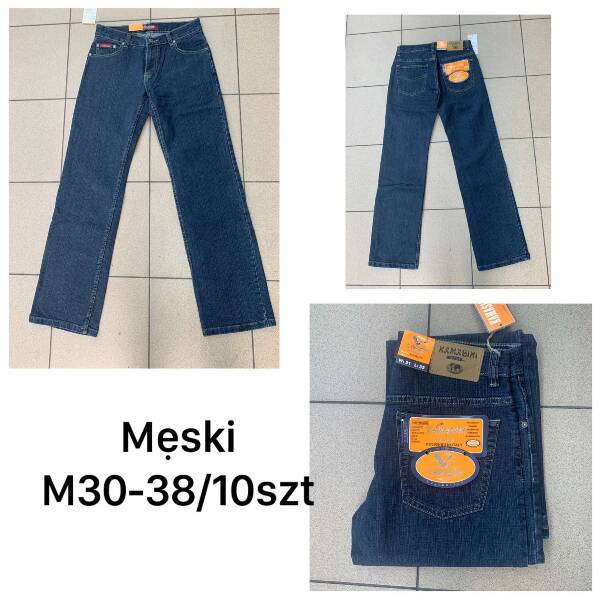 Spodnie jeansy meskie Roz 30-38 , 1 kolor Paczka 10 szt