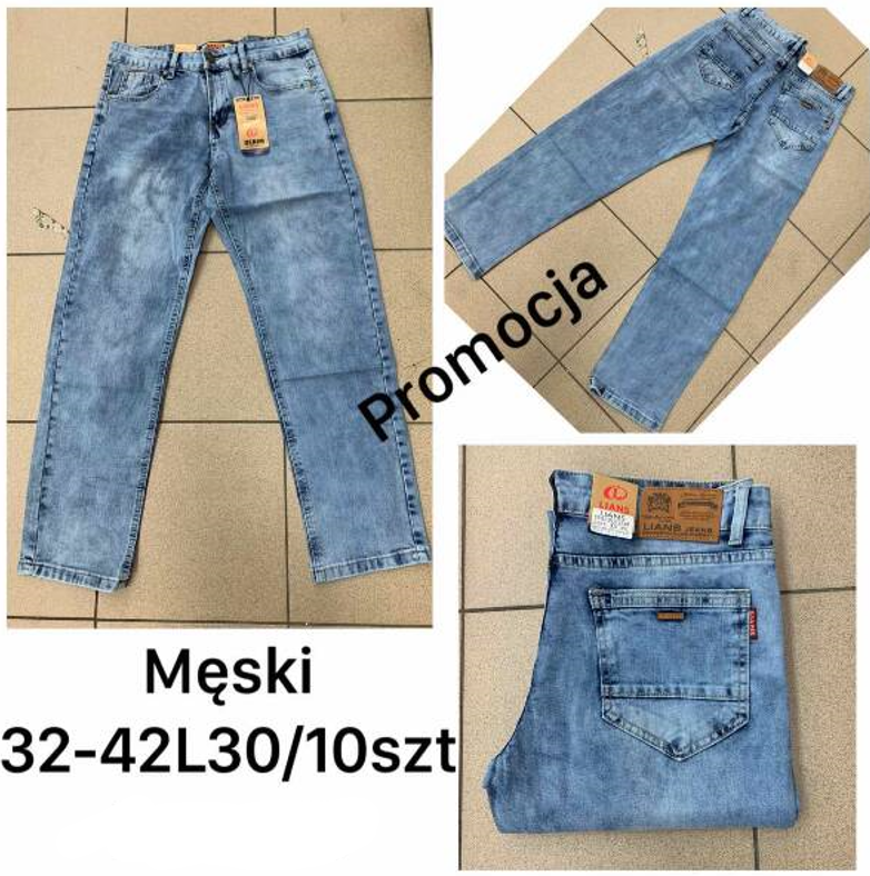 Spodnie jeansy meskie Roz 32-42 , 1 kolor Paczka 10 szt