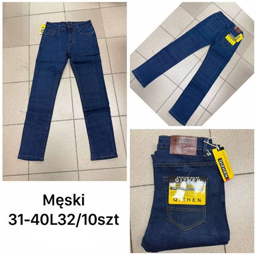 Spodnie jeansy meskie Roz 31-40 , 1 kolor Paczka 10 szt
