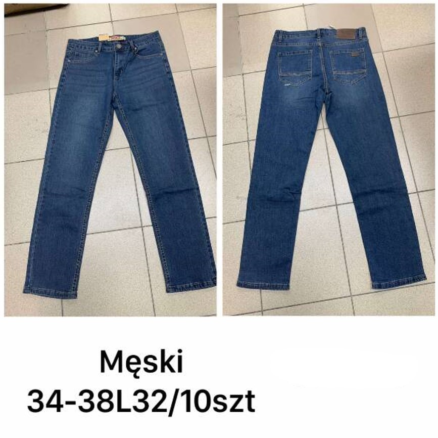 Spodnie jeansy meskie Roz 34-38 , 1 kolor Paczka 10 szt