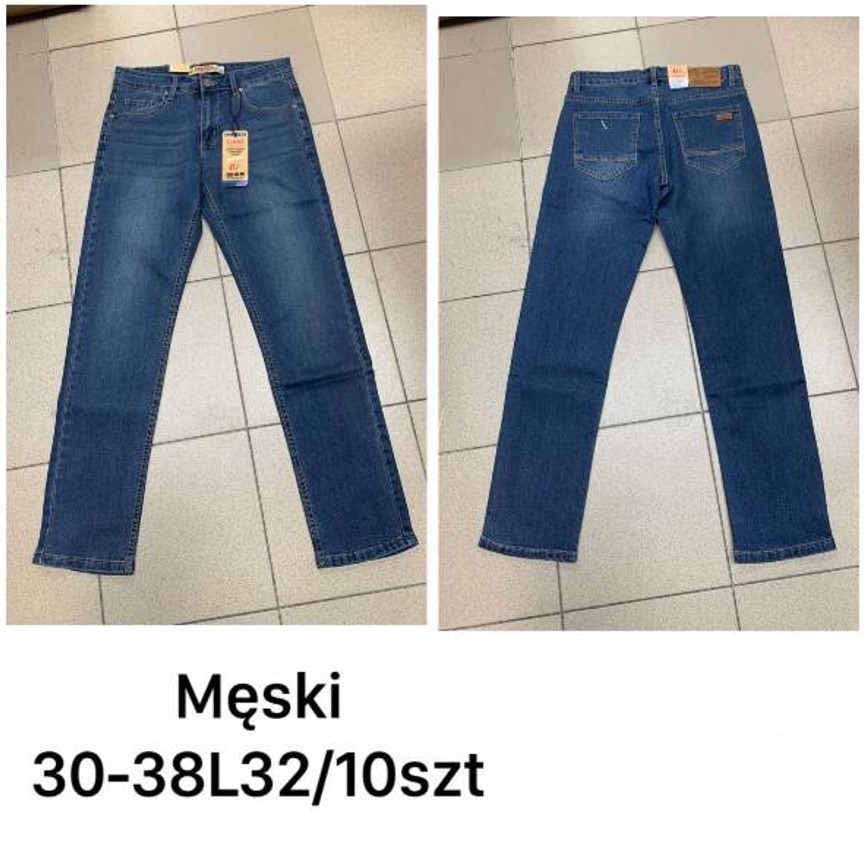 Spodnie jeansy meskie Roz 30-38 , 1 kolor Paczka 10 szt
