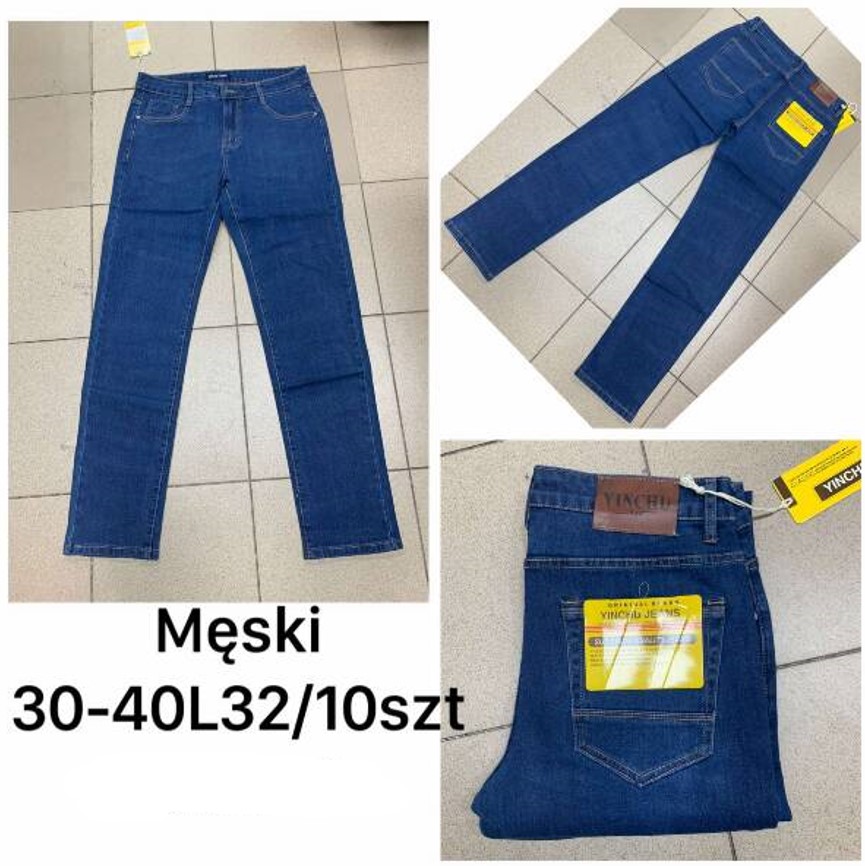 Spodnie jeansy meskie Roz 30-40 , 1 kolor Paczka 10 szt