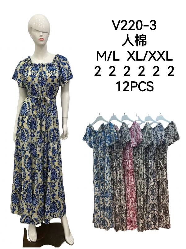 Sukienki damskie Roz M/L-XL/2XL, Mix Kolor Paczka 12 szt