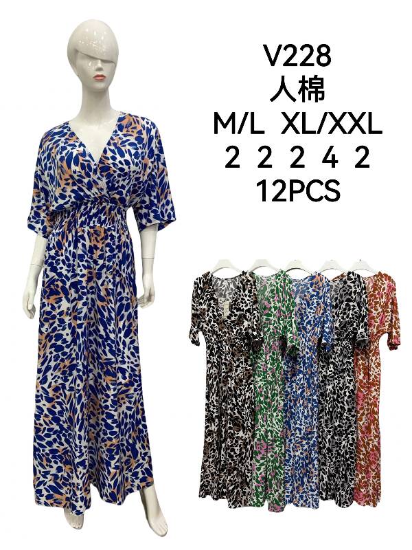 Sukienki damskie Roz M/L-XL/2XL, Mix Kolor Paczka 12 szt