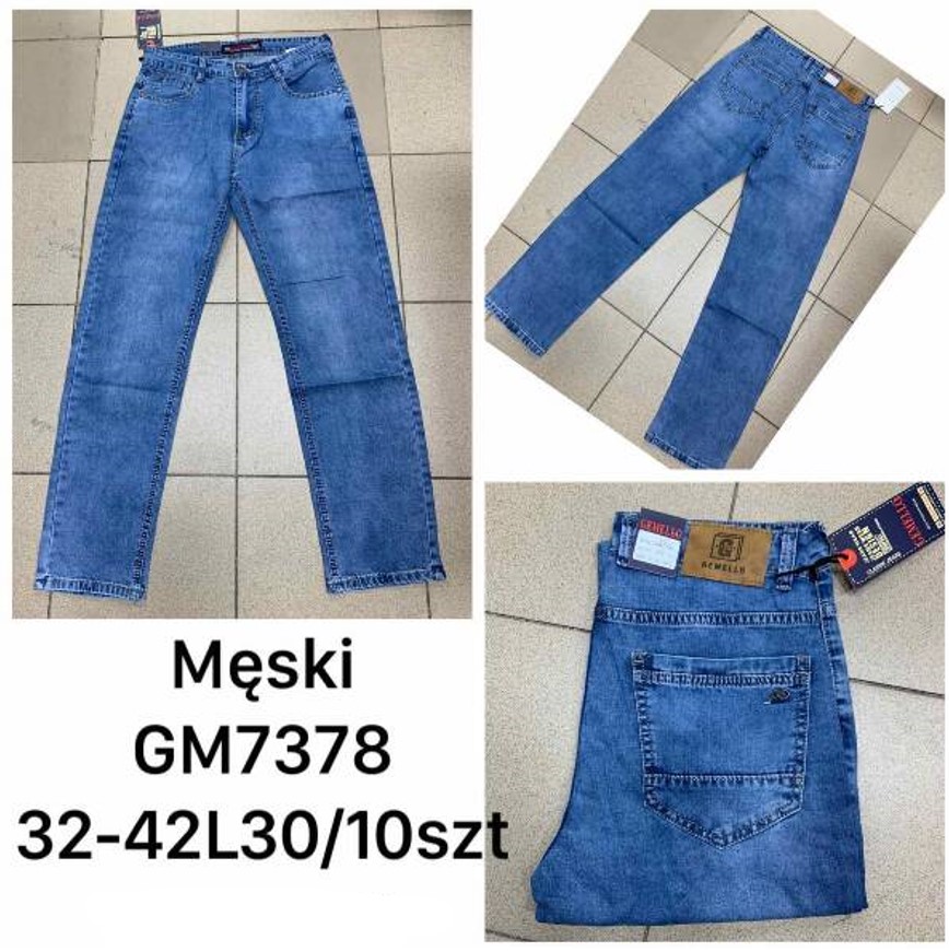 Spodnie jeansy meskie Roz 32-42 , 1 kolor Paczka 10 szt