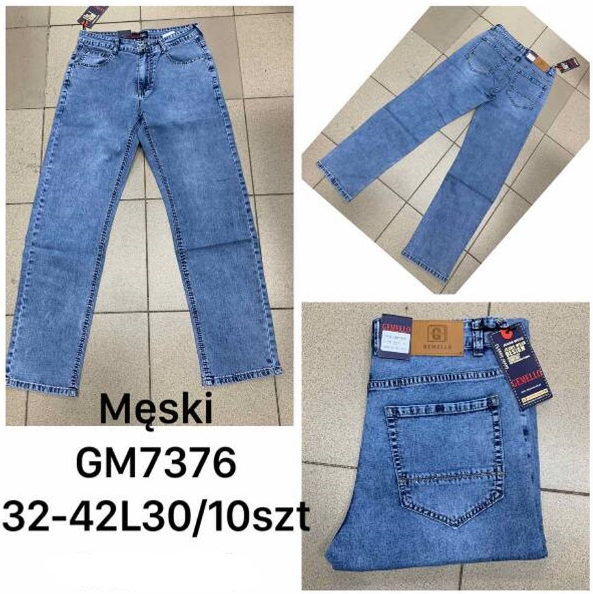 Spodnie jeansy meskie Roz 30-38 , 1 kolor Paczka 10 szt