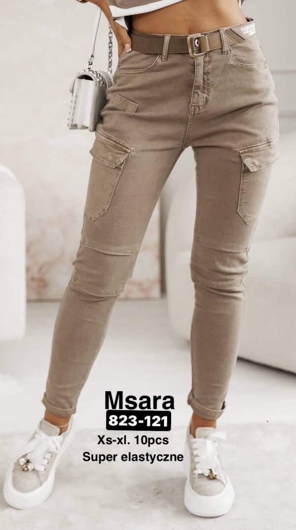 Spodnie damskie jeansy Roz XS-XL, 1 Kolor Paczka 10 szt