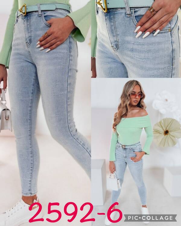 Spodnie damskie jeansy Roz XS-XL, 1 Kolor Paczka 10 szt