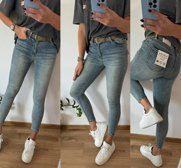 Spodnie damskie jeansy Roz XS-XL, 1 Kolor Paczka 10 szt