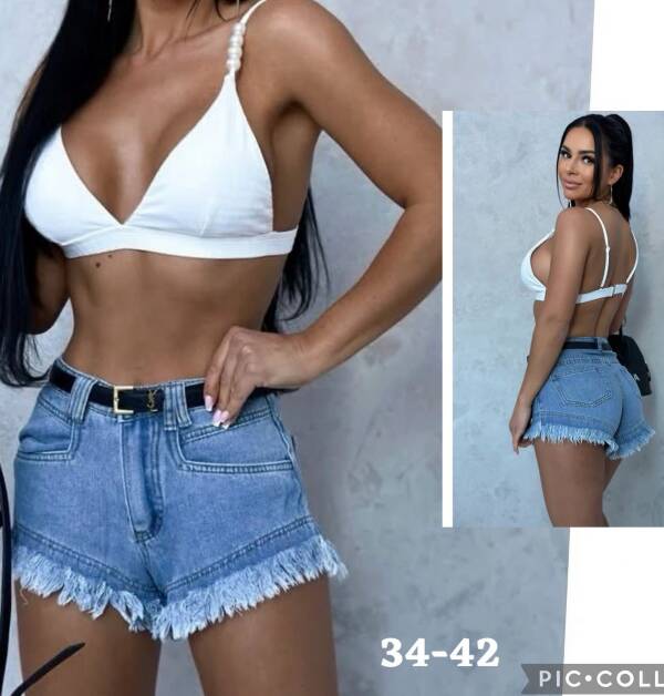  Szorty damskie jeansy Roz 34-42, 1 Kolor Paczka 10 szt
