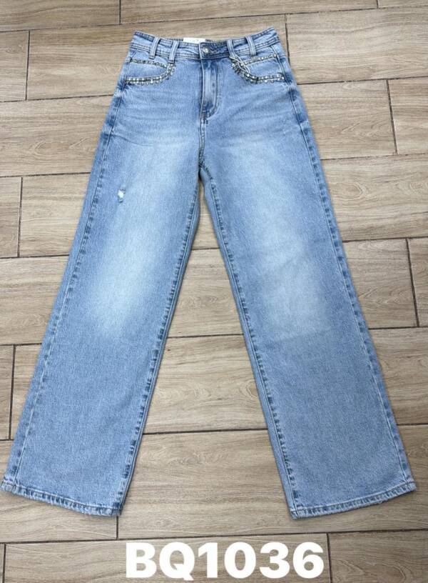Spodnie damskie jeansy Roz XS-XL, 1 Kolor Paczka 10 szt