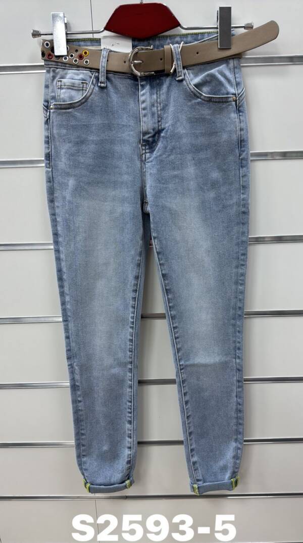 Spodnie damskie jeansy Roz XS-XL, 1 Kolor Paczka 10 szt