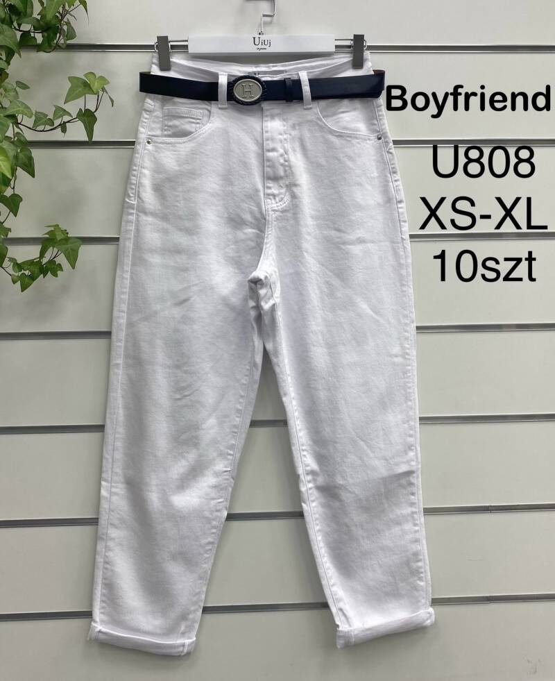 Spodnie damskie jeansy Roz XS-XL, 1 Kolor Paczka 10 szt