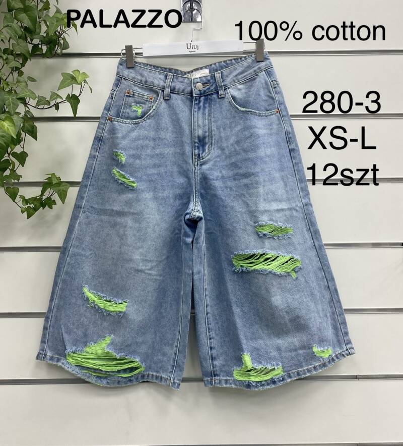 Spodnie damskie jeansy Roz XS-L, 1 Kolor Paczka 10 szt