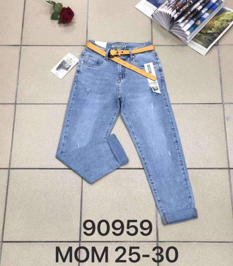 Spodnie damskie jeansy Roz 25-30, 1 Kolor Paczka 10 szt