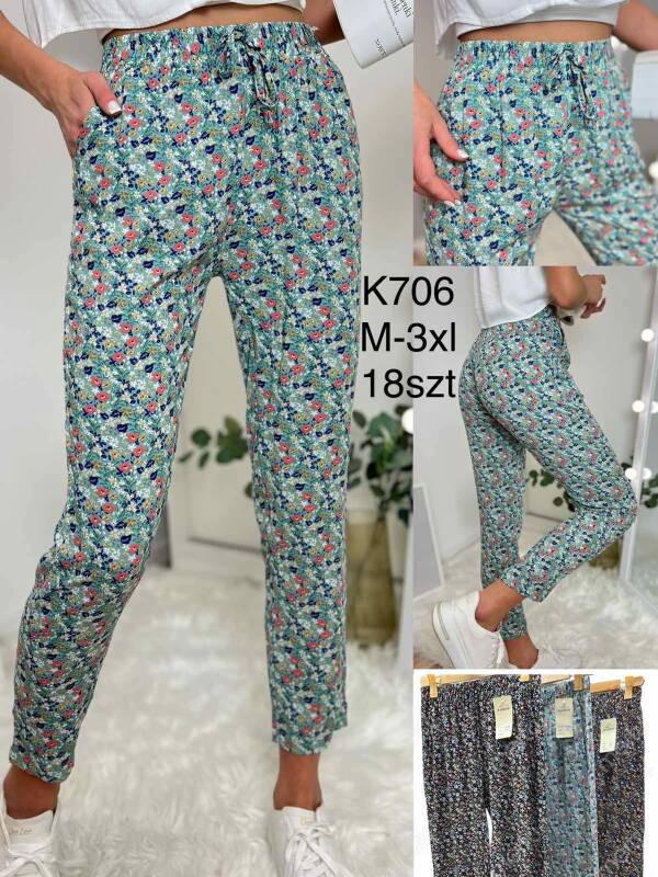 Spodnie damskie  Roz M-3XL, Mix kolor Paczka 18 szt