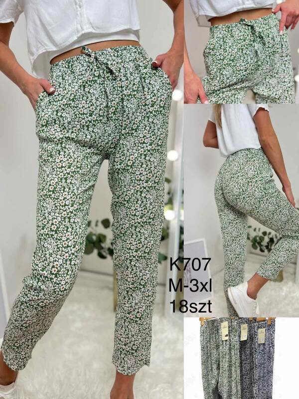 Spodnie damskie  Roz M-3XL, Mix kolor Paczka 18 szt