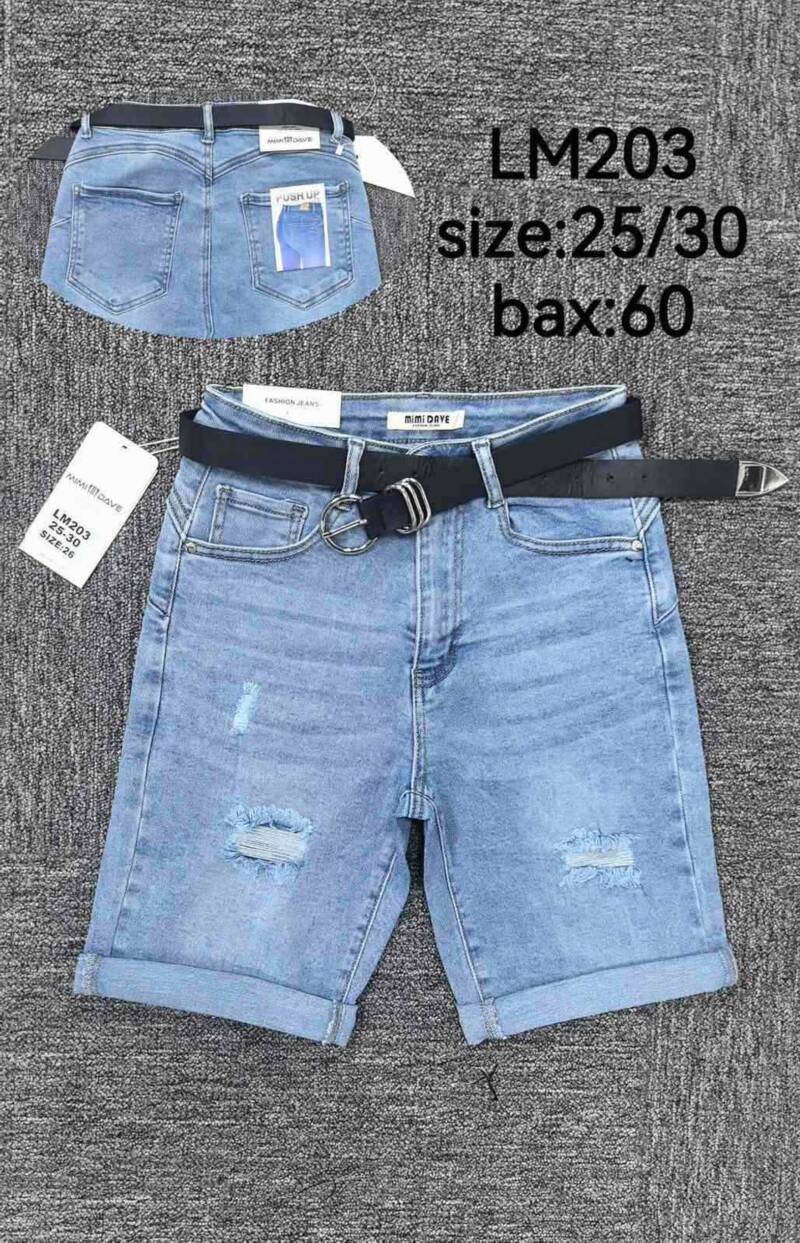 Rybaczki damskie jeansy Roz 25-30, 1 Kolor Paczka 10 szt