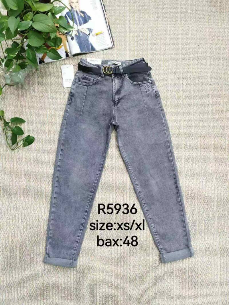 Spodnie damskie jeansy Roz XS-XL, 1 Kolor Paczka 10 szt