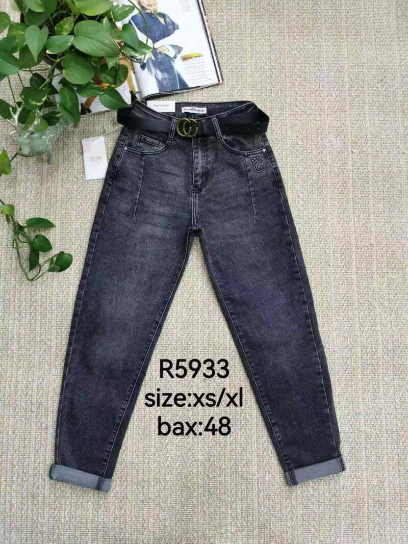 Spodnie damskie jeansy Roz XS-XL, 1 Kolor Paczka 10 szt