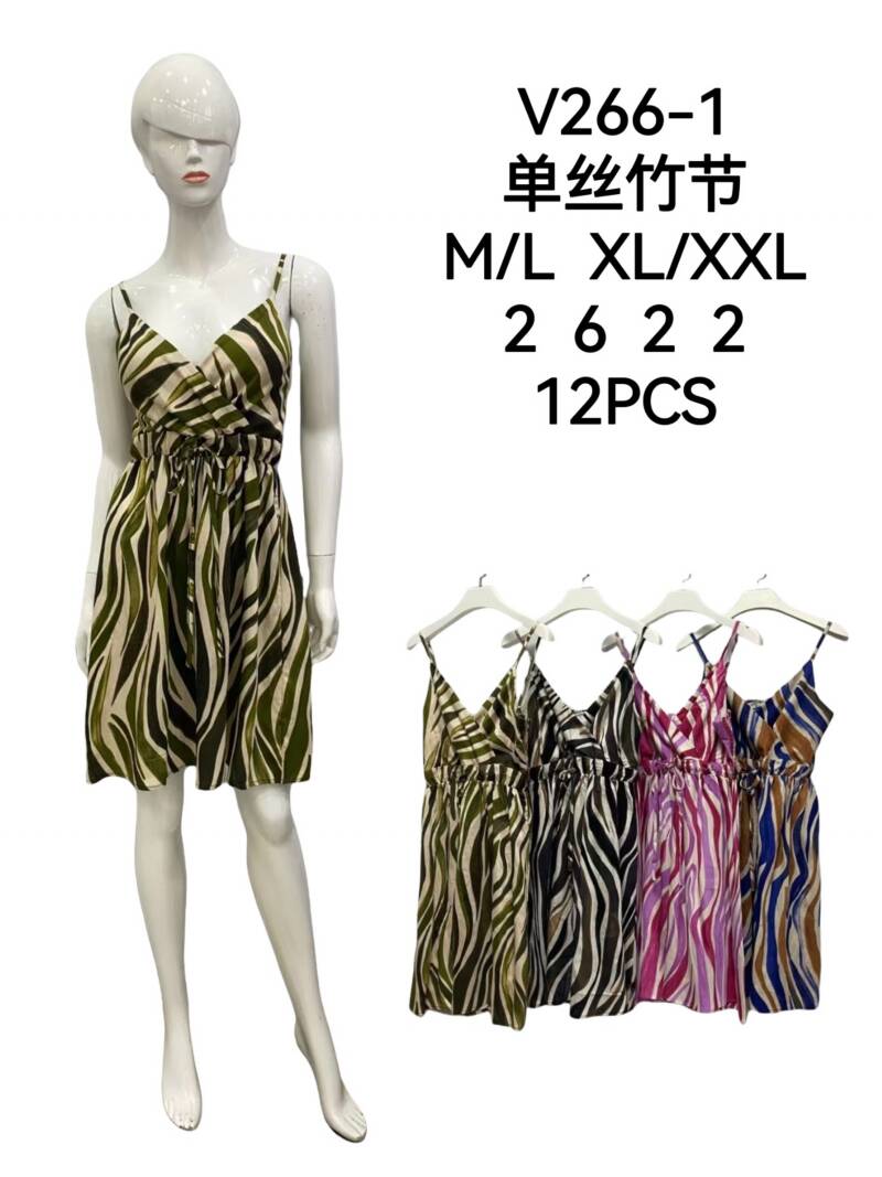 Sukienki damskie Roz M/L-XL-2XL, Mix kolor Paczka 12 szt