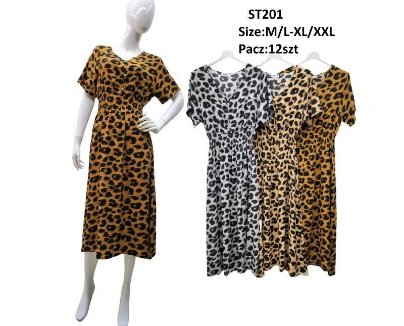 Sukienki damskie Roz M/L-XL-2XL, Mix kolor Paczka 12 szt