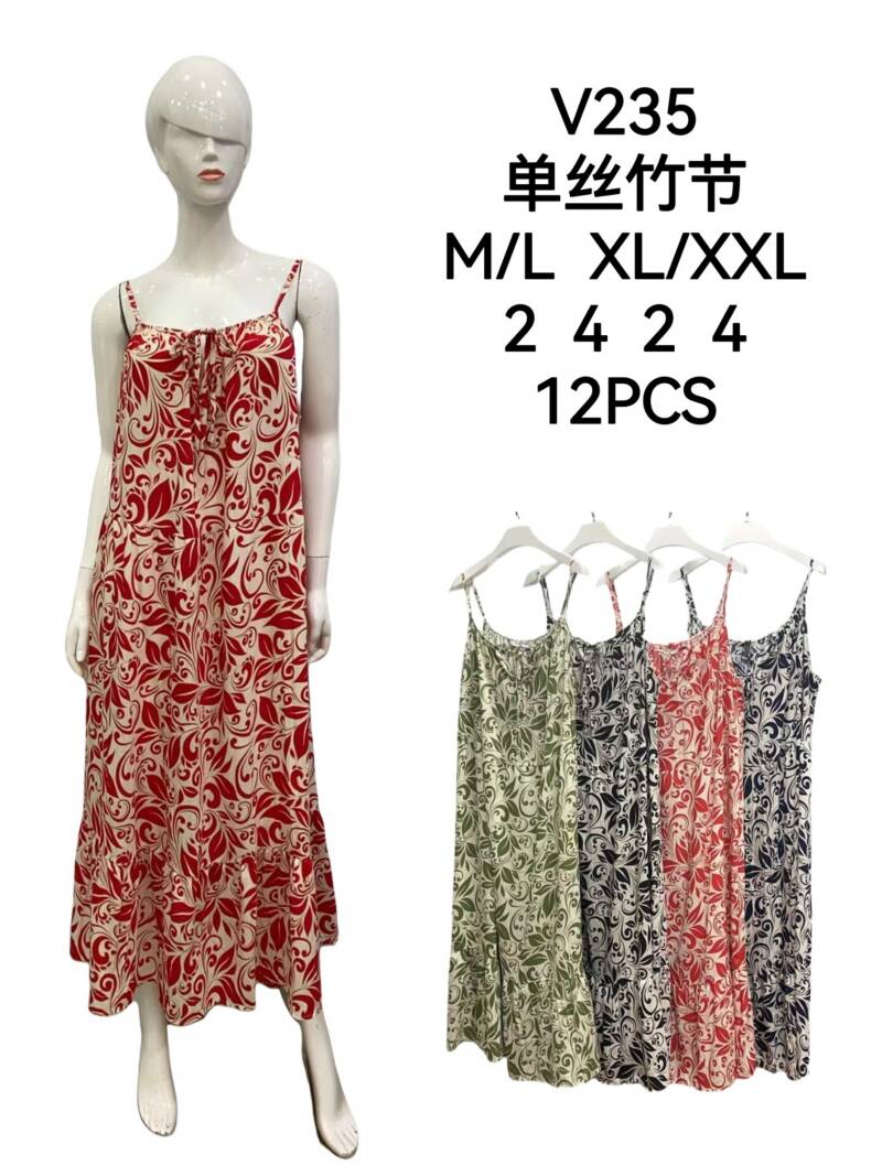 Sukienki damskie Roz M/L-XL-2XL, Mix kolor Paczka 12 szt