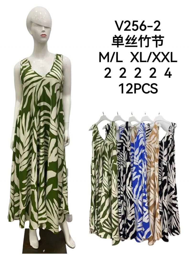 Sukienki damskie Roz M/L-XL-2XL, Mix kolor Paczka 12 szt