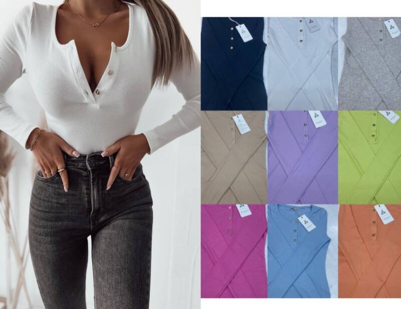 Bluzka damska ( Turecki produkt) Roz Standard, Mix Kolor .Paczka 10 szt