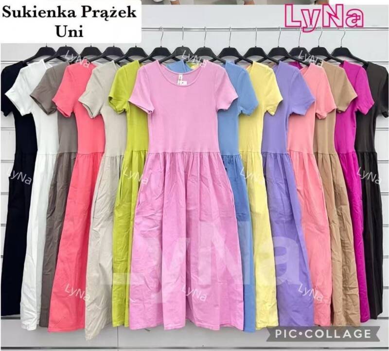 Sukienki damskie (Włoskie produkt) Roz Standard, Mix Kolor Paczka 5 szt