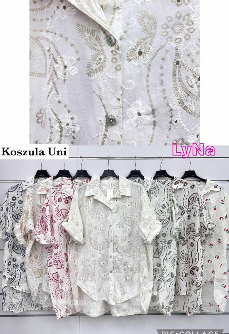 Koszula damskie (Włoskie produkt) Roz Standard, Mix Kolor Paczka 5 szt