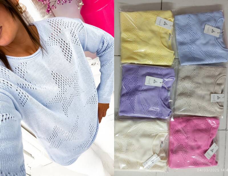Bluzka damska ( Turecki produkt) Roz Standard, Mix Kolor .Paczka 10 szt
