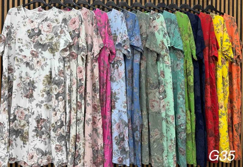  Sukienki damskie Roz Standard, Mix kolor Paczka 10 szt
