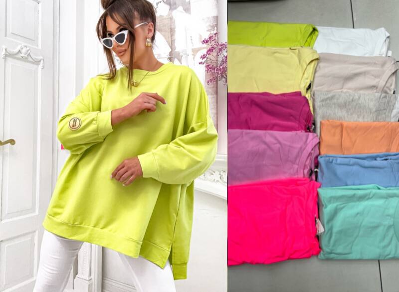 Bluzka damska ( Turecki produkt) Roz Standard, Mix Kolor .Paczka 10 szt