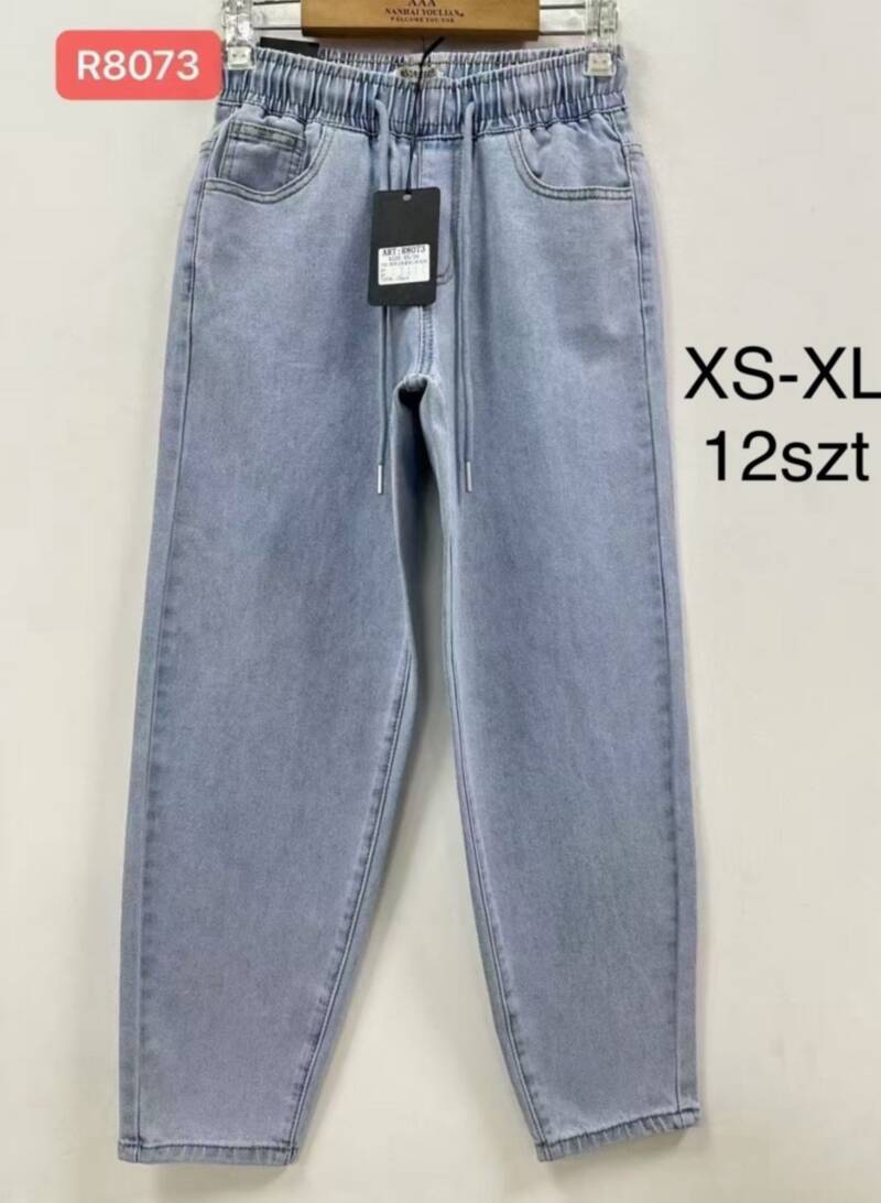 Spodnie damskie Roz XS-XL, 1 kolor Paczka 12 szt