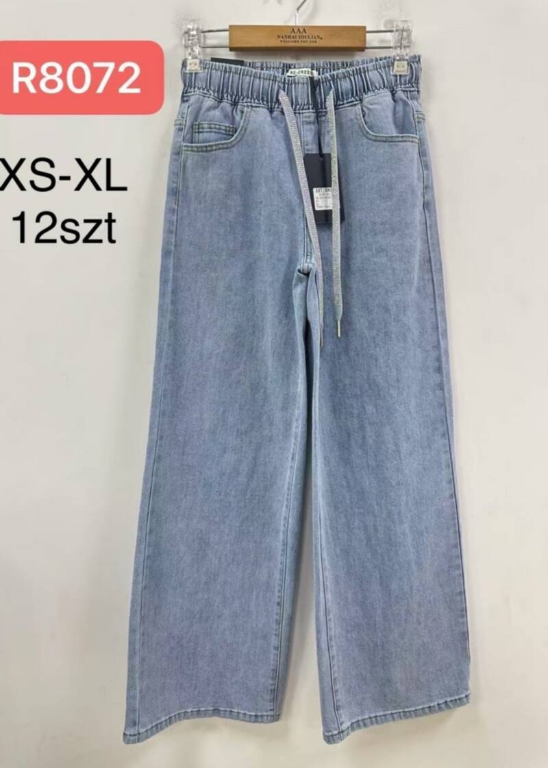 Spodnie damskie Roz XS-XL, 1 kolor Paczka 12 szt