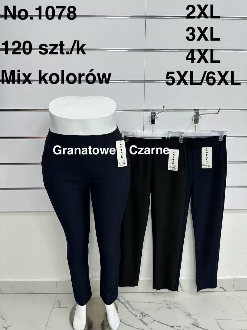 Leginsy damskie Roz 2XL-6XL, Mix kolor Paczka 10 szt