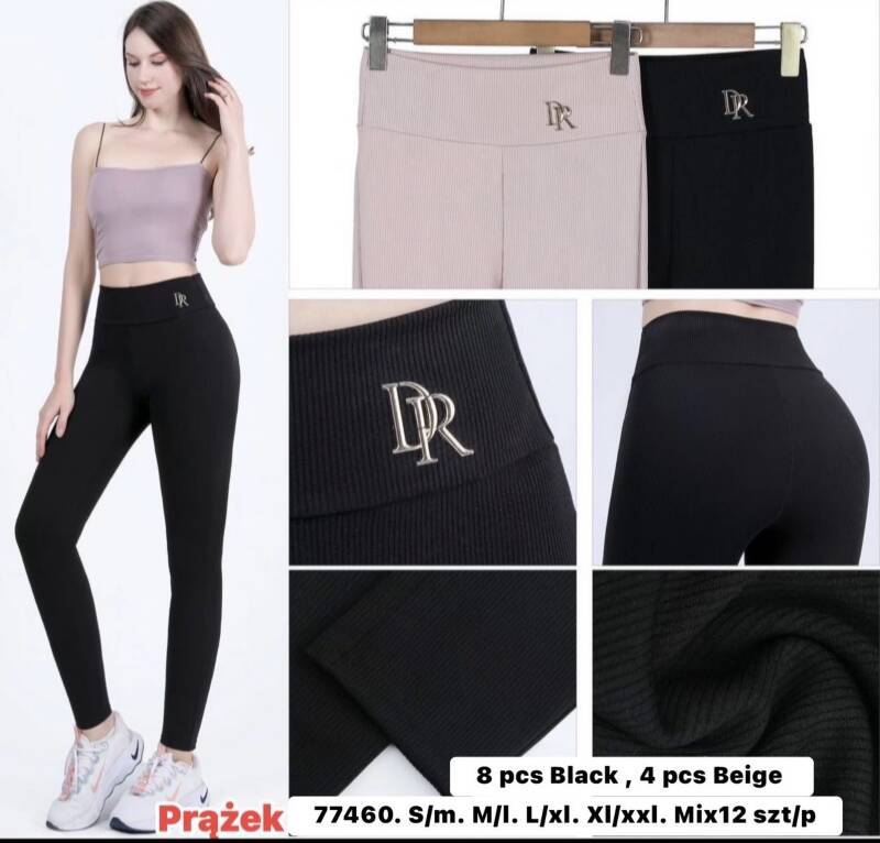 Leginsy damska Roz S/M-M/L-XL/2XL, Mix Kolor .Paczka 12 szt