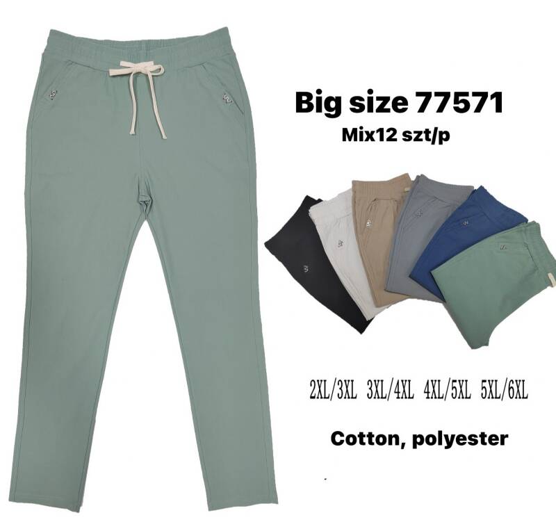Leginsy damska Roz 2XL-6XL, 1 Kolor .Paczka 12 szt