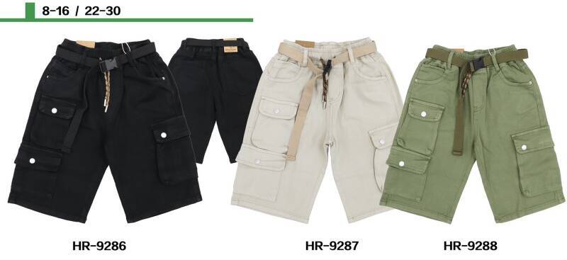 Spodenki chłopięca jeans Roz 4-12, Mix kolor Paczka 10 szt