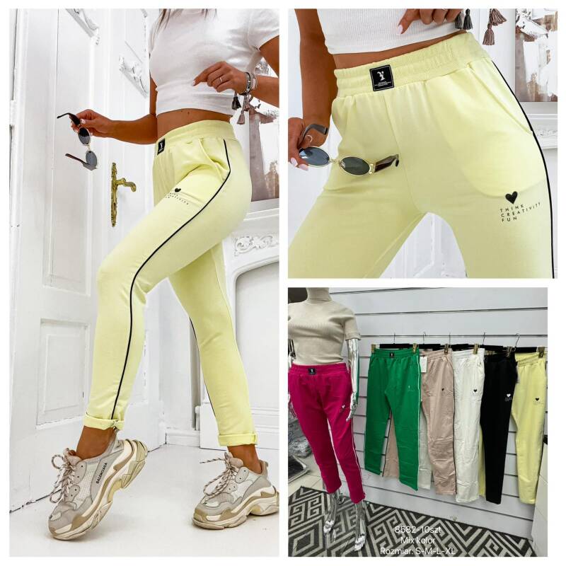 Spodnie damska ( Turecki produkt) Roz S/M-M/L , Mix Kolor .Paczka 10 szt