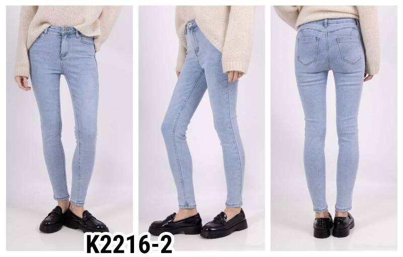 Spodnie damskie jeans Roz 34-42, 1 Kolor .Paczka 10 szt
