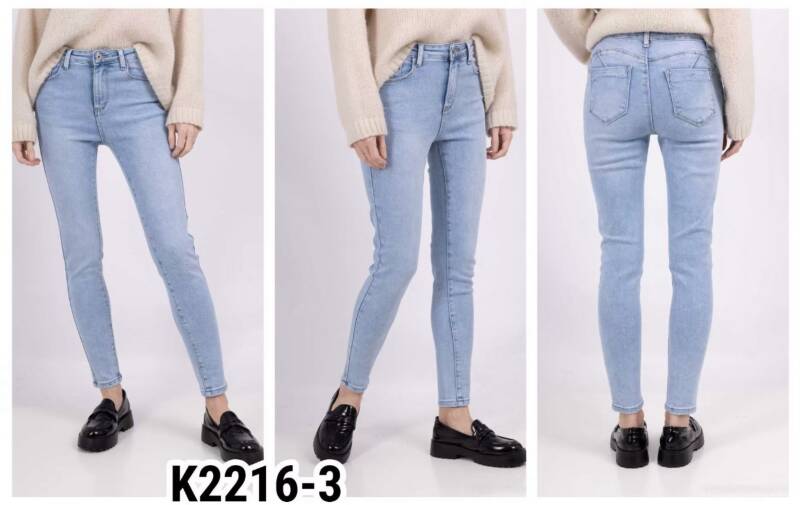 Spodnie damskie jeans Roz 34-42, 1 Kolor .Paczka 10 szt